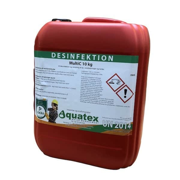 Aquatex MultiC desinfektionsprodukt med fødevaregodkendelse