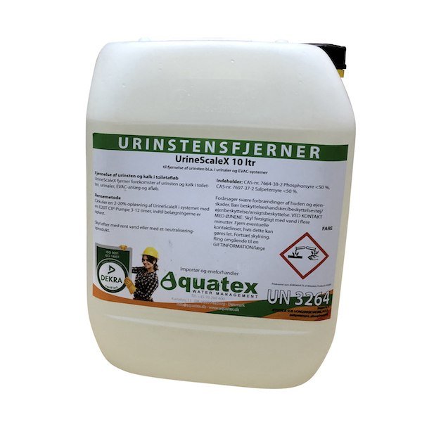 Aquatex UrineScaleX fjerner urinsten i toiletter